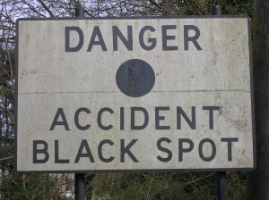 Accident black spot! Well do something about it then!