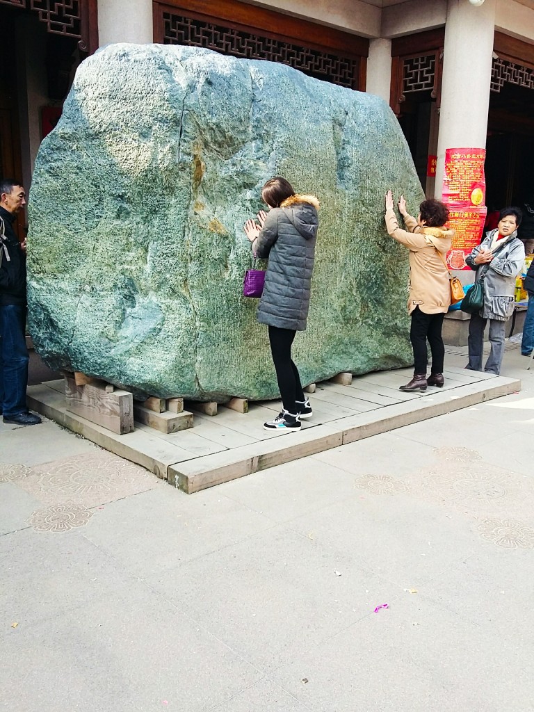 Lucky jade stone, Jing'an Temple, Shanghai