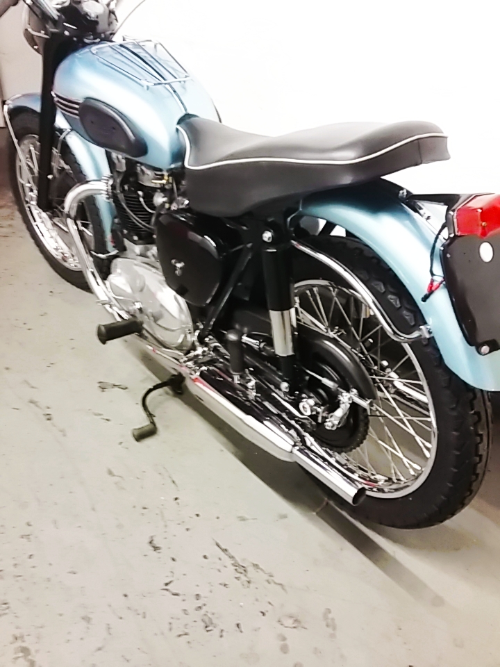 Restored Triumph motorbike