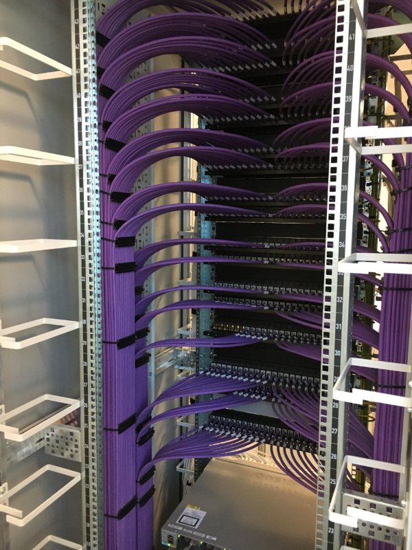 Neat server cabling